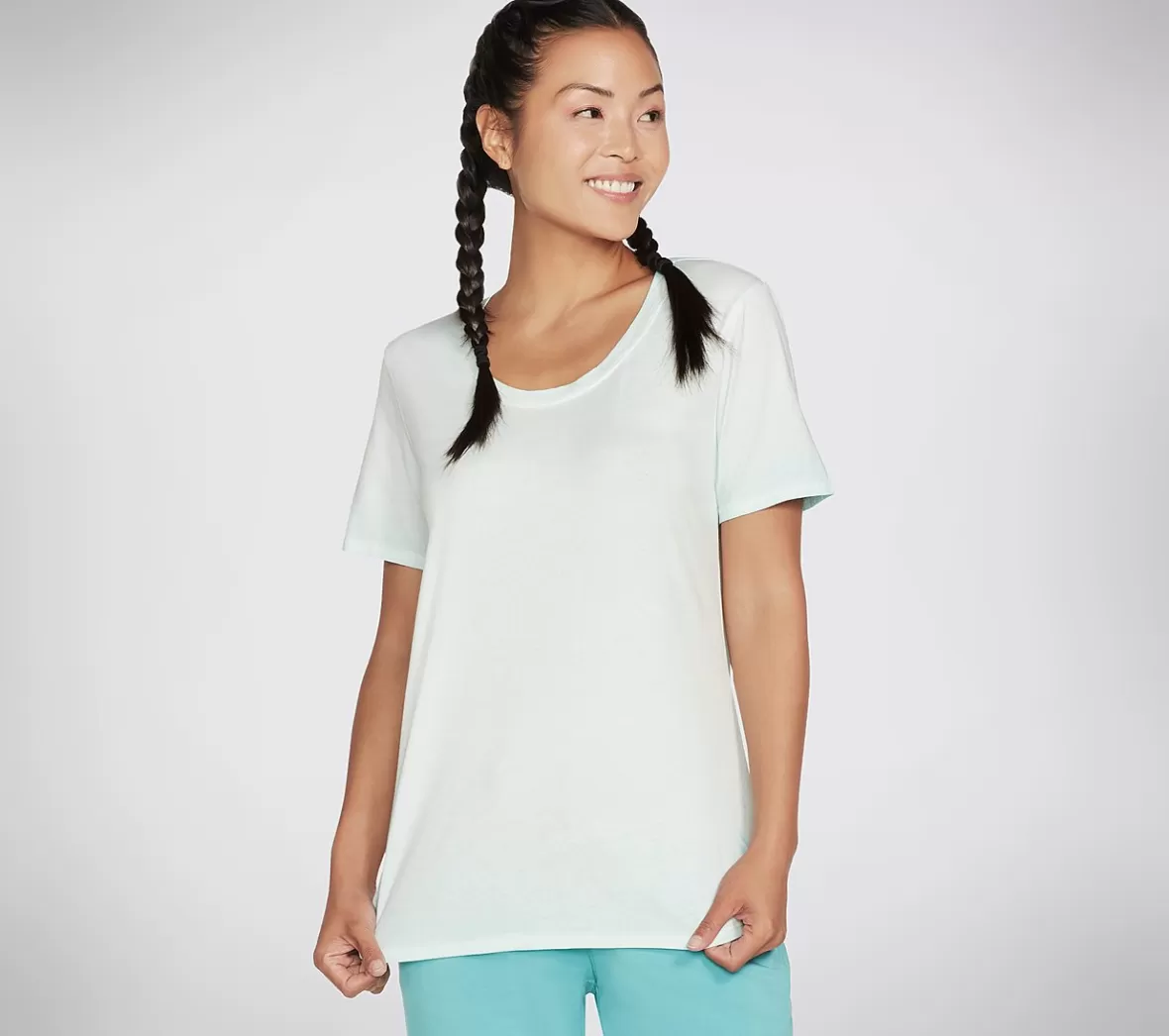 Hot Diamond Wash Hatha Scoop Neck Tunic Tee Dame Tøj