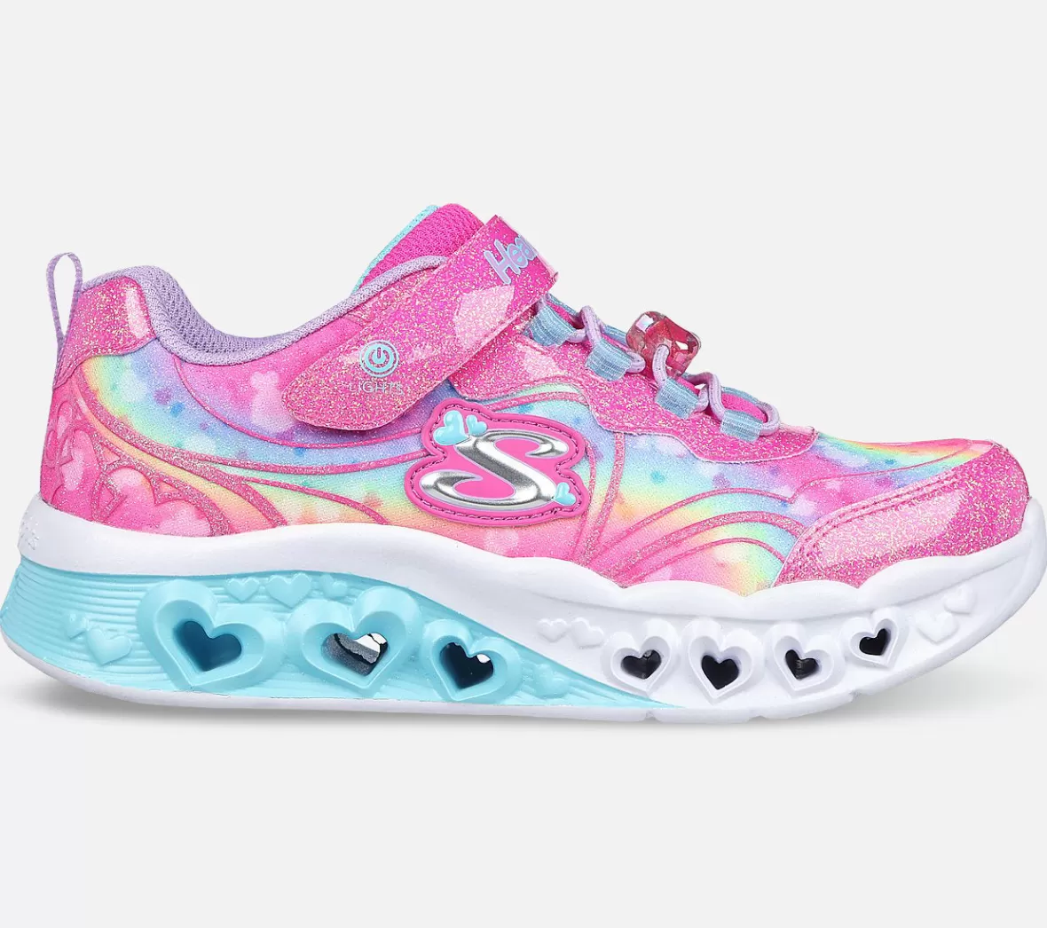 Online Flutter Heart Lights - Groovy Swirl Børn Sko