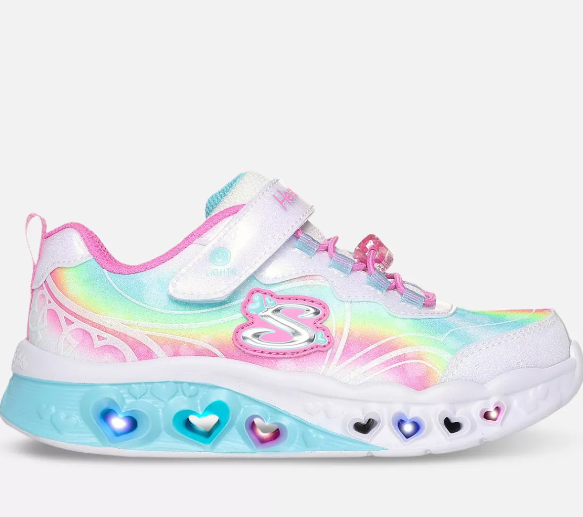 Online Flutter Heart Lights - Groovy Swirl Børn Sko
