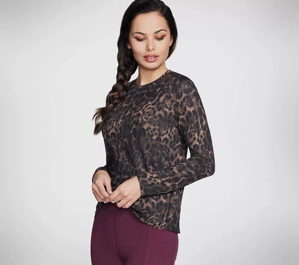 Shop GO DRI - Serene Cheetah LS Dame Tøj