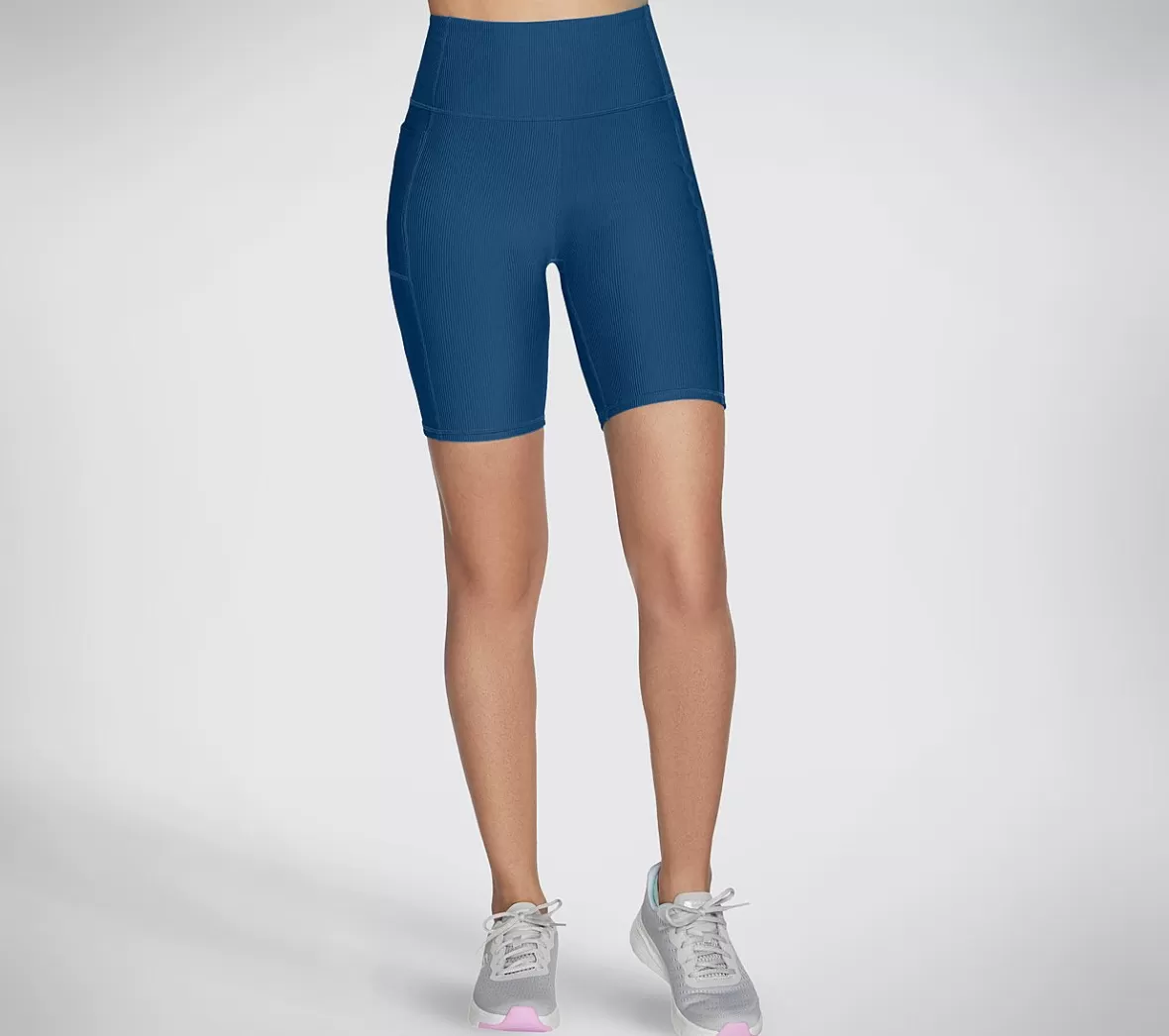 Best Sale GO FLEX Rib High Waisted 8" Bike Short Dame Tøj | Nyheder
